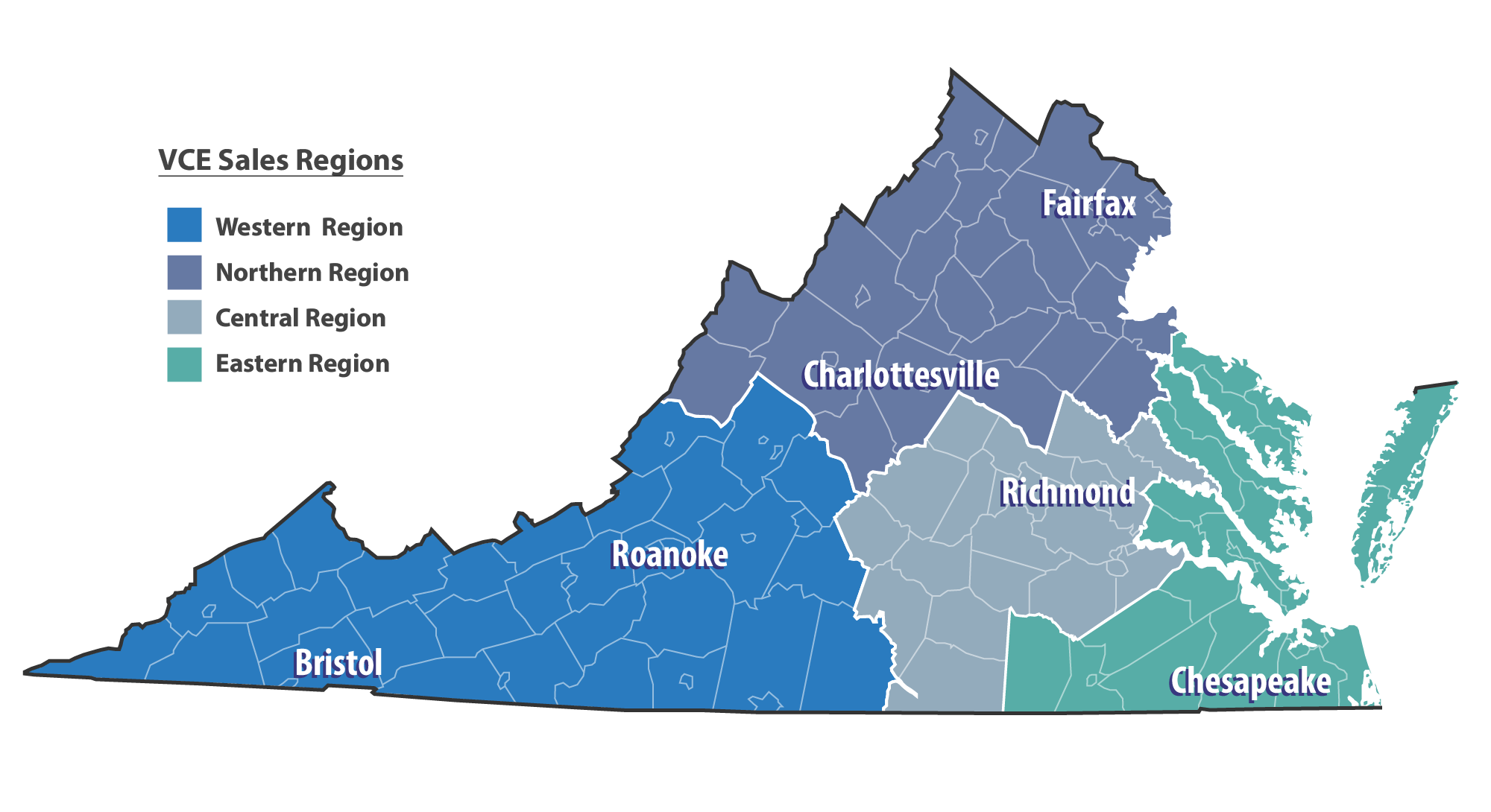 VCE Sales Regions